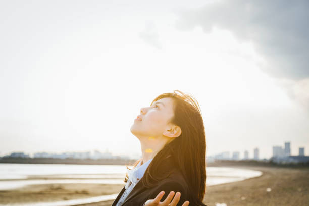 日本の女子高生の肖像画 - 女子高生 ストックフォトと画像