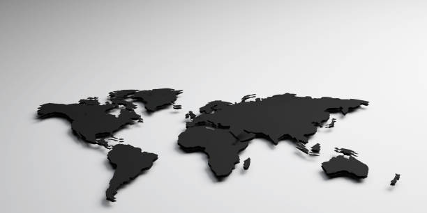 istock World map black colors on a white background 1475678163