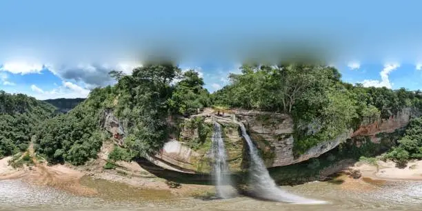 Las Delicias Garden waterfall in Amboro Park