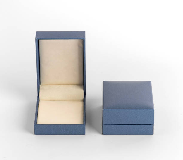 istock Jewelry Boxes on white background. Various sizes jewelry boxes closed. Mockup. 1475695098