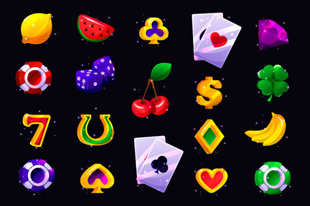 istock Cartoon_set_of_slot_game_icons 1475695426