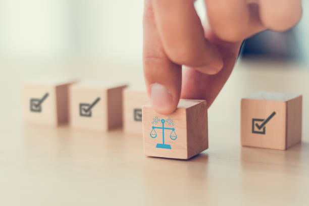 istock AI ethics or AI Law concept. Developing AI codes of ethics. Compliance, regulation, standard , business policy and responsibility for guarding against unintended bias in machine learning algorithms. 1475705238