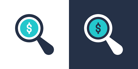 Find money icon. Solid icon vector illustration. For website design, logo, app, template, ui, etc.