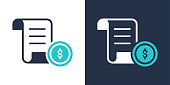 istock Invoice icon. Solid icon vector illustration. For website design, logo, app, template, ui, etc. 1475707252