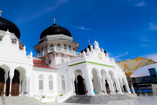 View of mosque baiturrahman Banda Aceh