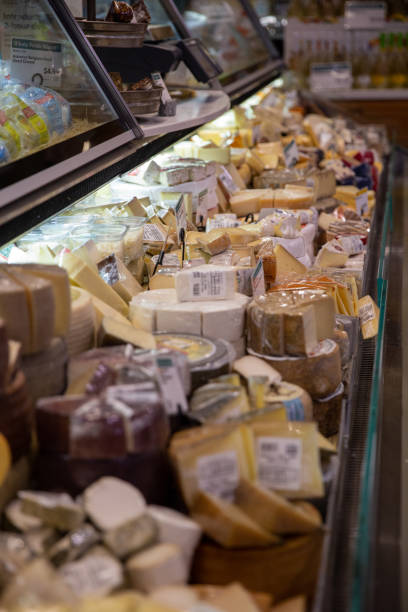 istock Cheese bar in a market 1475718467