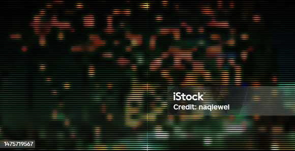 istock Vector Cyberpunk City Neon Landscape Scene Textured Abstract Background 1475719567