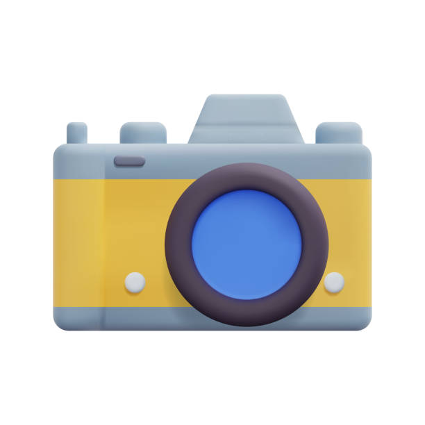 istock 3d photo camera icon vector. Isolated on white background. 3d travel concept. Cartoon minimal style. Volumetric design for creative photos. 3d icon vector render illustration. 1475722378