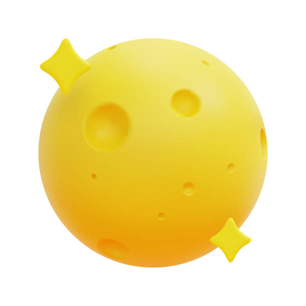 istock 3d moon and star icon vector. Isolated on white background. 3d weather, meteorology, forecast and nature concept. Cartoon minimal style. 3d full moon icon vector render illustration. 1475729529