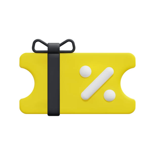 istock 3d discount voucher and promotion tag icon vector. Isolated on white background. 3d discount, online shopping and supermarket concept. Cartoon minimal style. 3d icon vector render illustration. 1475730339