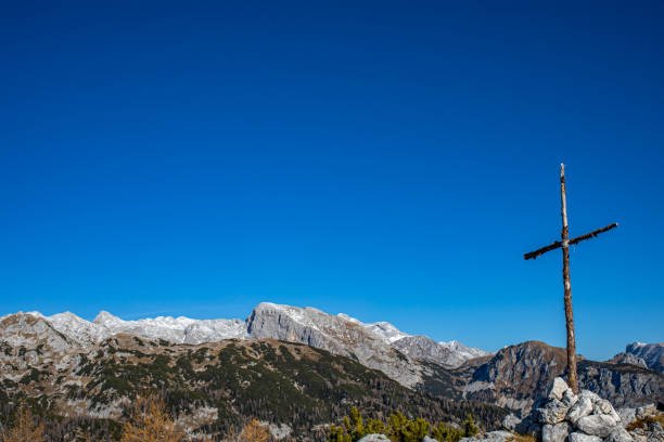 istock Cross up in the Alps mountains 1475731920