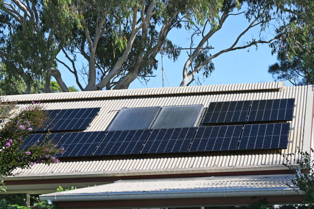 istock Solar panels on a house roof 1475746596