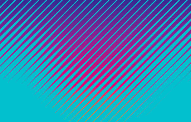 Half tone background with diagonal stripes Colorful Half tone background with diagonal stripes tilt stock illustrations
