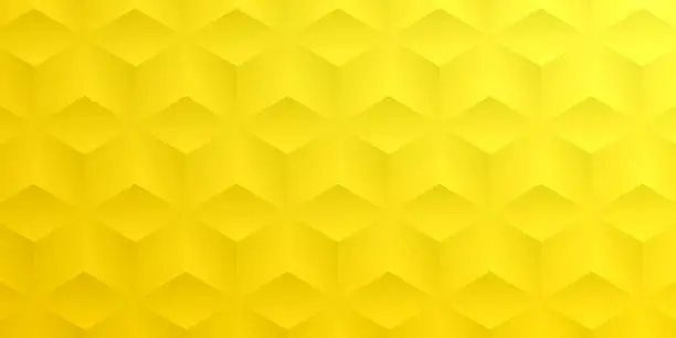 Vector illustration of Abstract yellow background - Geometric texture