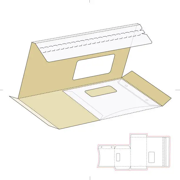 Vector illustration of Custom Tear-off Mailer