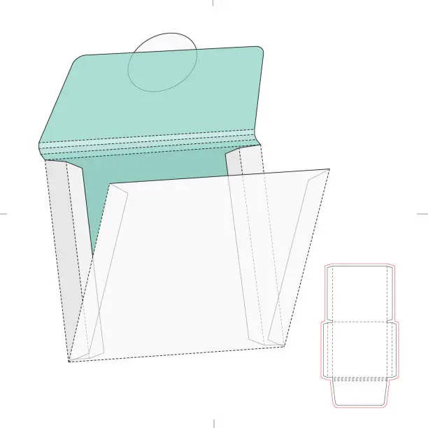 Vector illustration of Square Envelope