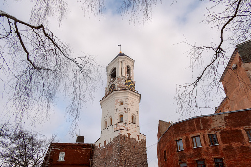 Aerial view of St Peter's Church gothic cathedral, Munich, Bavaria