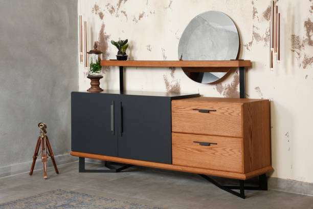 istock wooden Console . Wooden cabinet 1475775402