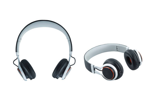 istock Two Wireless over-ear headphones isolated on white background with clipping path 1475789399