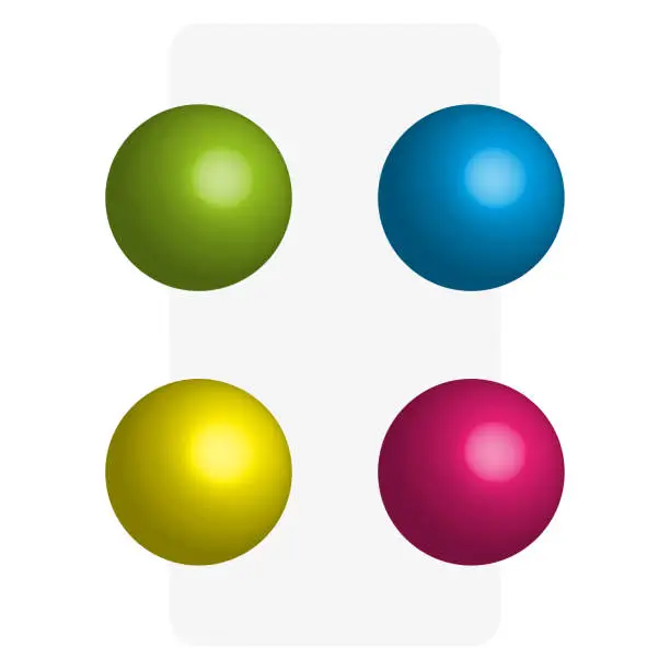 Vector illustration of Multicolored balls, great design for any purposes. Vector illustration.