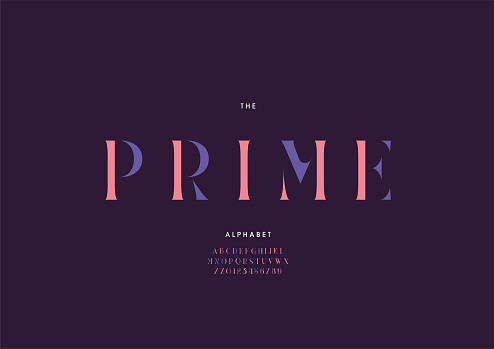 Prime Font Prime Font Stock Illustration - Download Image Now - Abstract, Alphabet ...