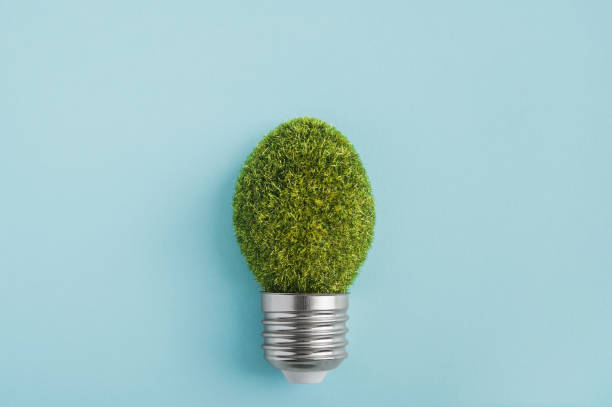 istock Business creativity and inspiration concepts with lightbulb on blue background. Motivation for success. Energy consumption, alternative energy sources 1475803408