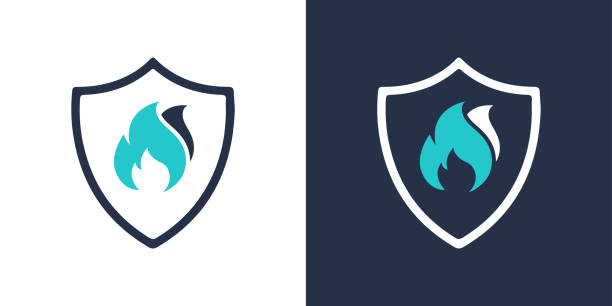 ilustraciones, imágenes clip art, dibujos animados e iconos de stock de icono de protección contra incendios. ilustración vectorial de icono sólido. para diseño de sitios web, logotipo, aplicación, plantilla, interfaz de usuario, etc. - rebelión