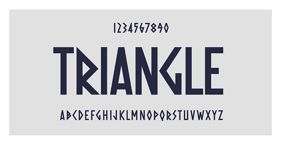 Triangle typography