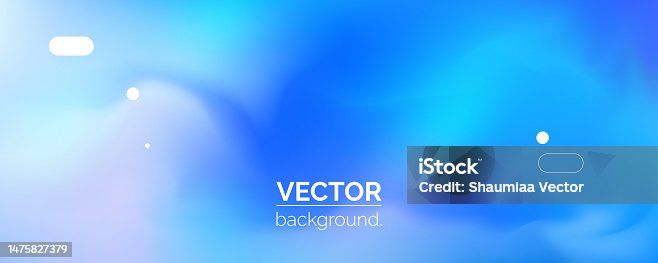 istock Abstract blurred gradient fluid vector background design wallpaper template with dynamic color, waves, and blend. Futuristic modern backdrop design for business, presentation, ads, banner 1475827379