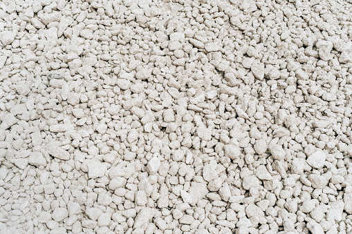 Limestone, calcareous texture background, pattern. Construction in Ukraine. Open pit mining quarry. High quality photo