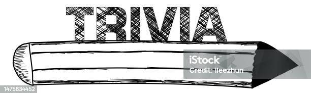 Trivia Texture Trivia Pencil Scribble Texture Text Stock Illustration - Download Image ...