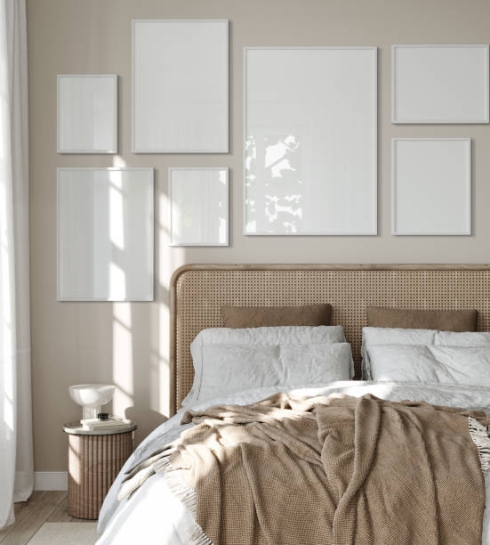 istock Wall and Picture Frame Interior scene mockup 1475842758