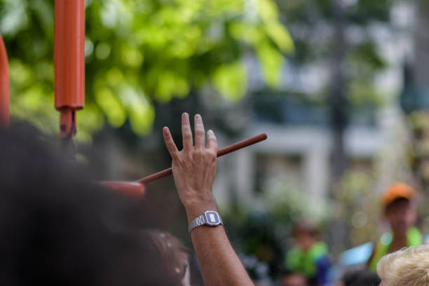 Hands up at the street carnival