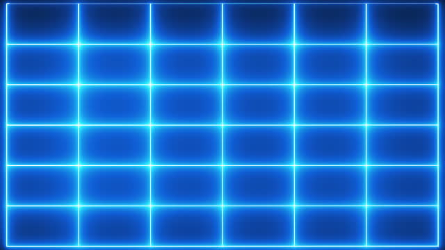Bright neon grid