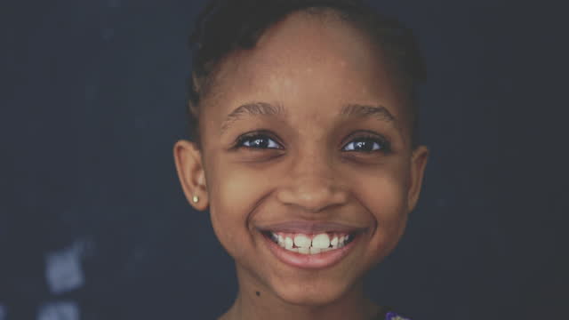 Portrait face of African girl