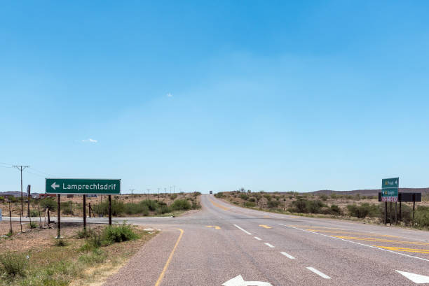 istock Junction on road N10 at Lamprechtsdrif 1475869369
