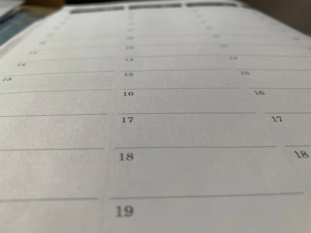 istock Close up of a weekly planner 1475877289