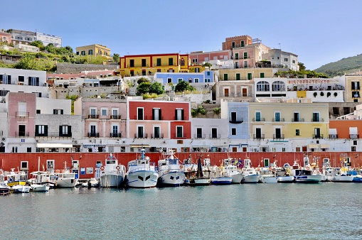 Ponza is the largest of the Pontine Islands, the string of tiny islands located off the coast of the Lazio region in Italy.