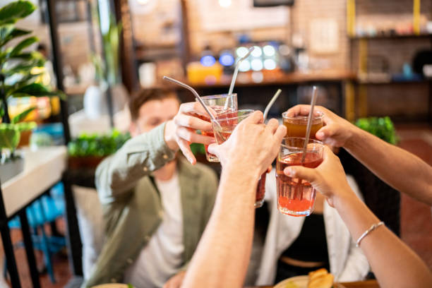 istock Friends making a celebratory toast on a bar 1475879712