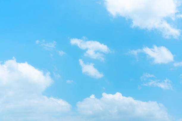 istock Beautiful blue sky with white clouds. Copy space, wallpaper 1475888779