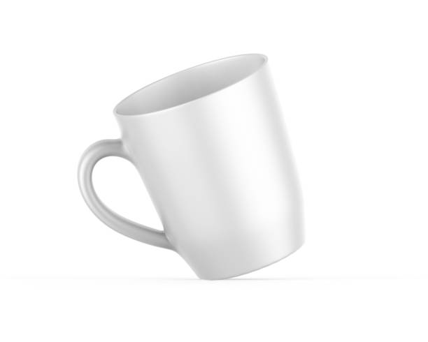 istock White ceramic tea cup mockup template, porcelain coffee mug on white background, 3d render illustration 1475894091