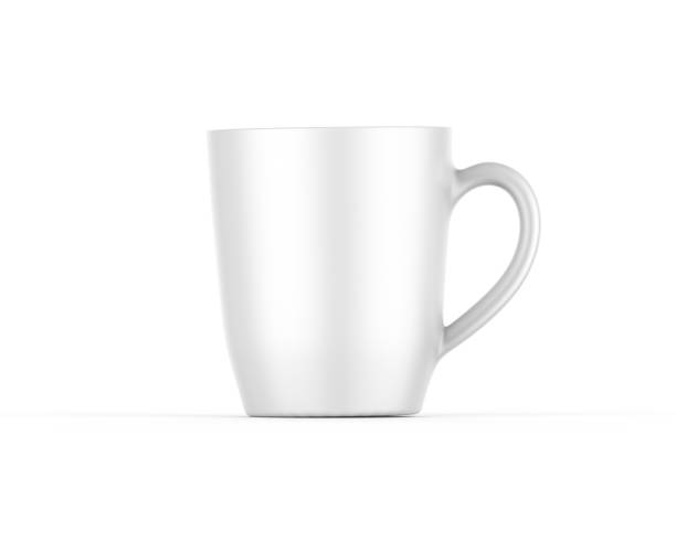 istock White ceramic tea cup mockup template, porcelain coffee mug on white background, 3d render illustration 1475894094