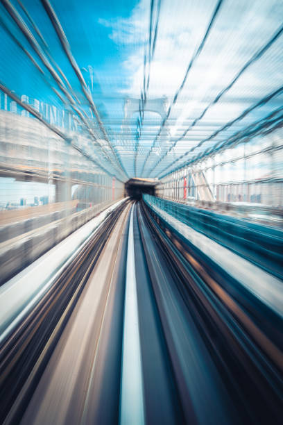 geschwindigkeit-bewegung in der stadtautobahn road - blurred motion abstract electricity power line stock-fotos und bilder