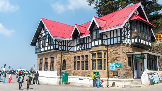 Shimla - 14 March 2023 - The State Library is located in the central part of Shimla at the Ridge