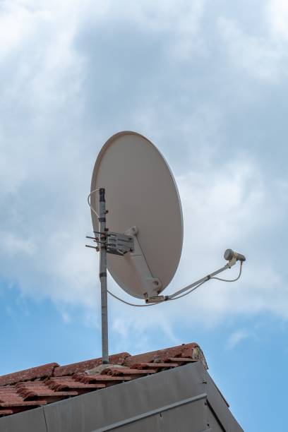 istock Satellite dish on the roof 1475915369