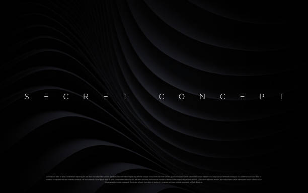kuvapankkikuvitukset aiheesta abstrakti futuristinen tumma musta tausta aaltoilevalla muotoilulla. realistinen 3d-taustakuva ylellisillä virtaavilla linjoilla. - ylellisyys