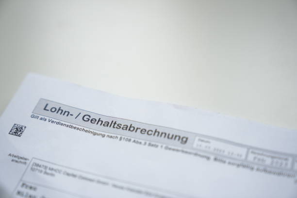 istock German Payroll accounting with blurry surrounding 1475944483