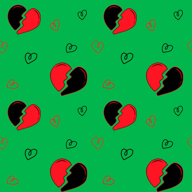 Heartbreeak Pattern 140+ Heartbreak Wallpapers Drawings Illustrations, Royalty-Free Vector ...