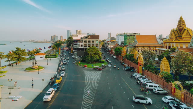 Cityscape of Phnom Penh, Cambodia