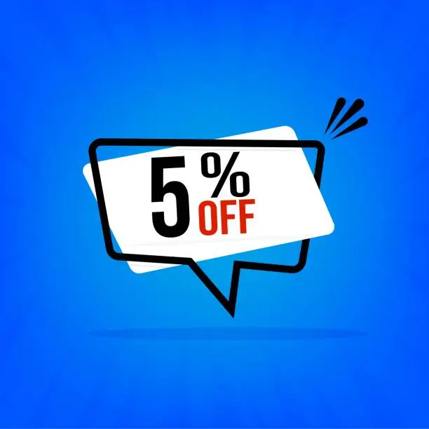 Vector illustration of Discount for big sales
